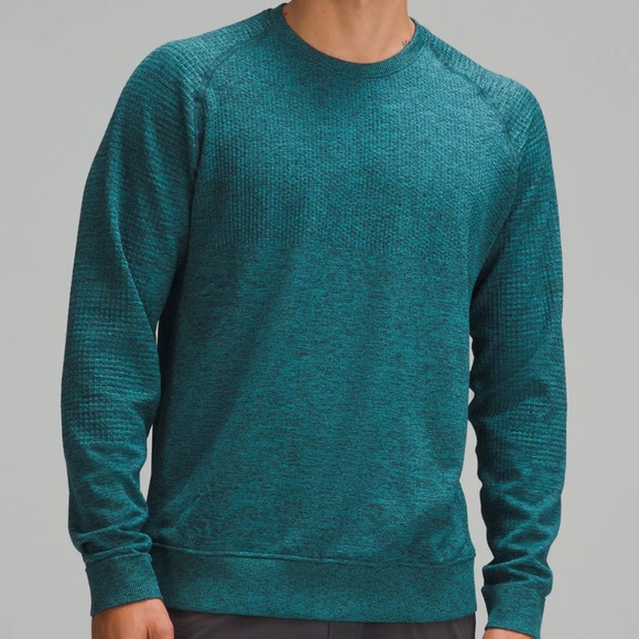 Lululemon Men’s Teal Engineered Warmth Long Sleeved SweaterSize XXL